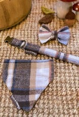Halsband | Café Latte | wollen ruit