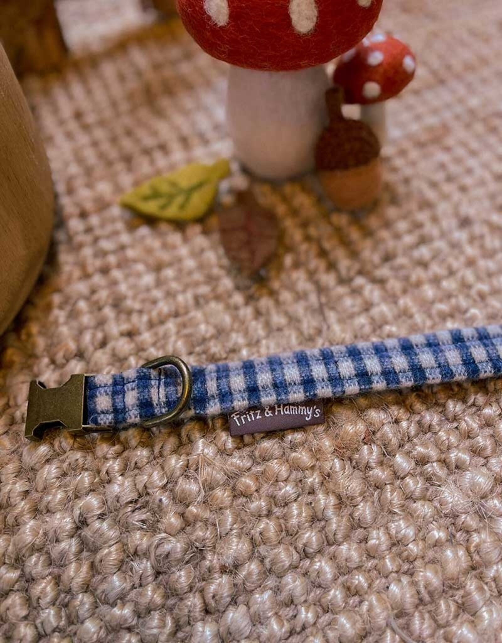 Collar | Blueberry Muffin | blue wool check