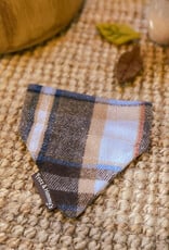 Slip-On Bandana  | Café Latte | wollen ruit