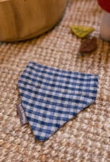 Slip-On Bandana  | Blueberry Muffin | blauw wollen ruitje