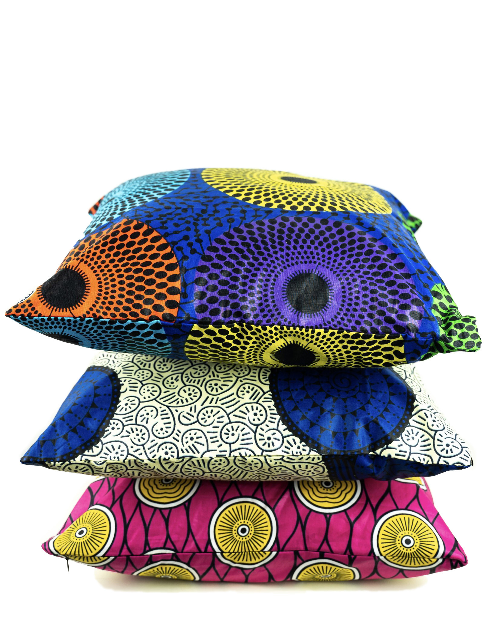 Maisha.Style Wax fab cushion cover - multi color