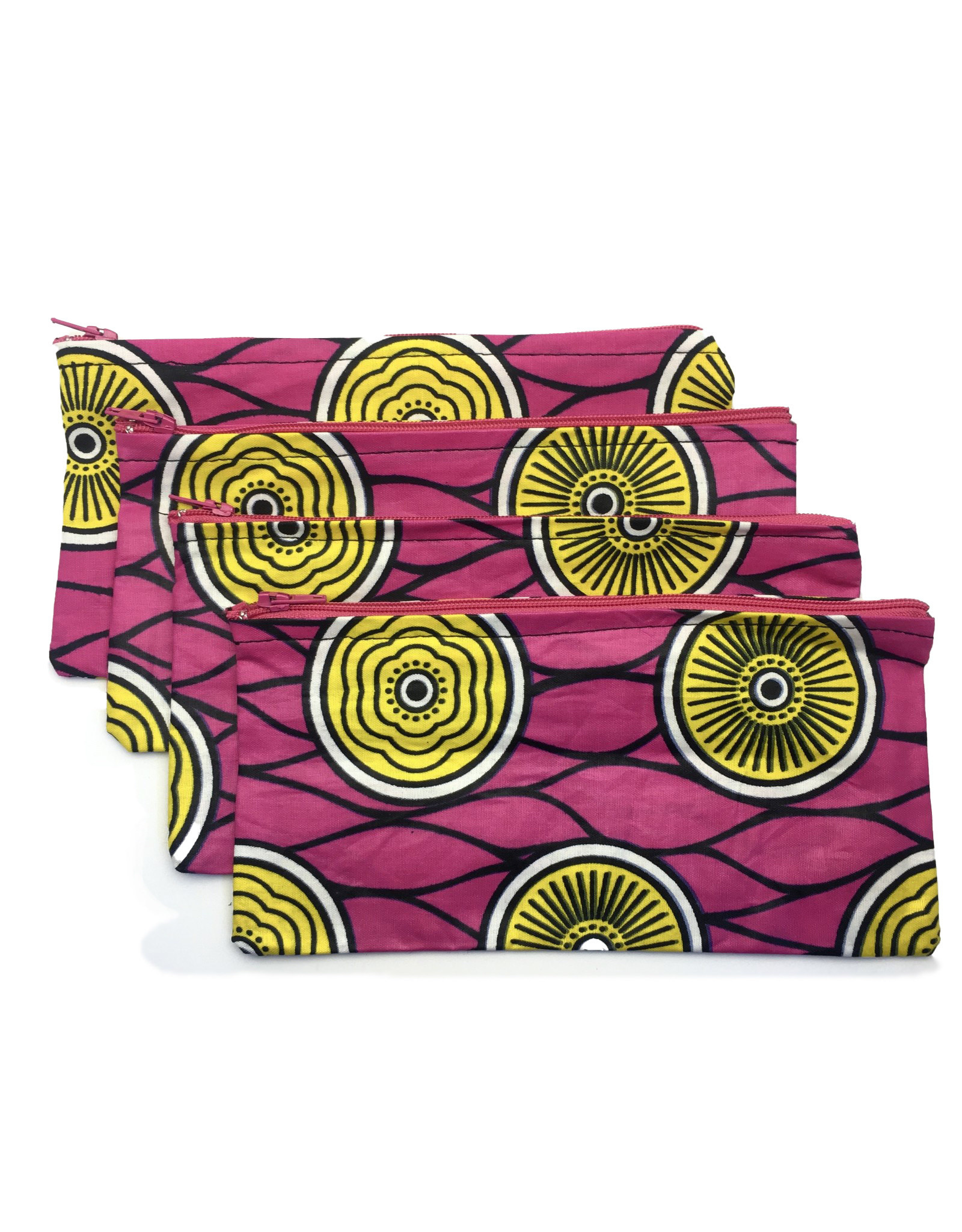 Maisha.Style Wax fab pouch - pink