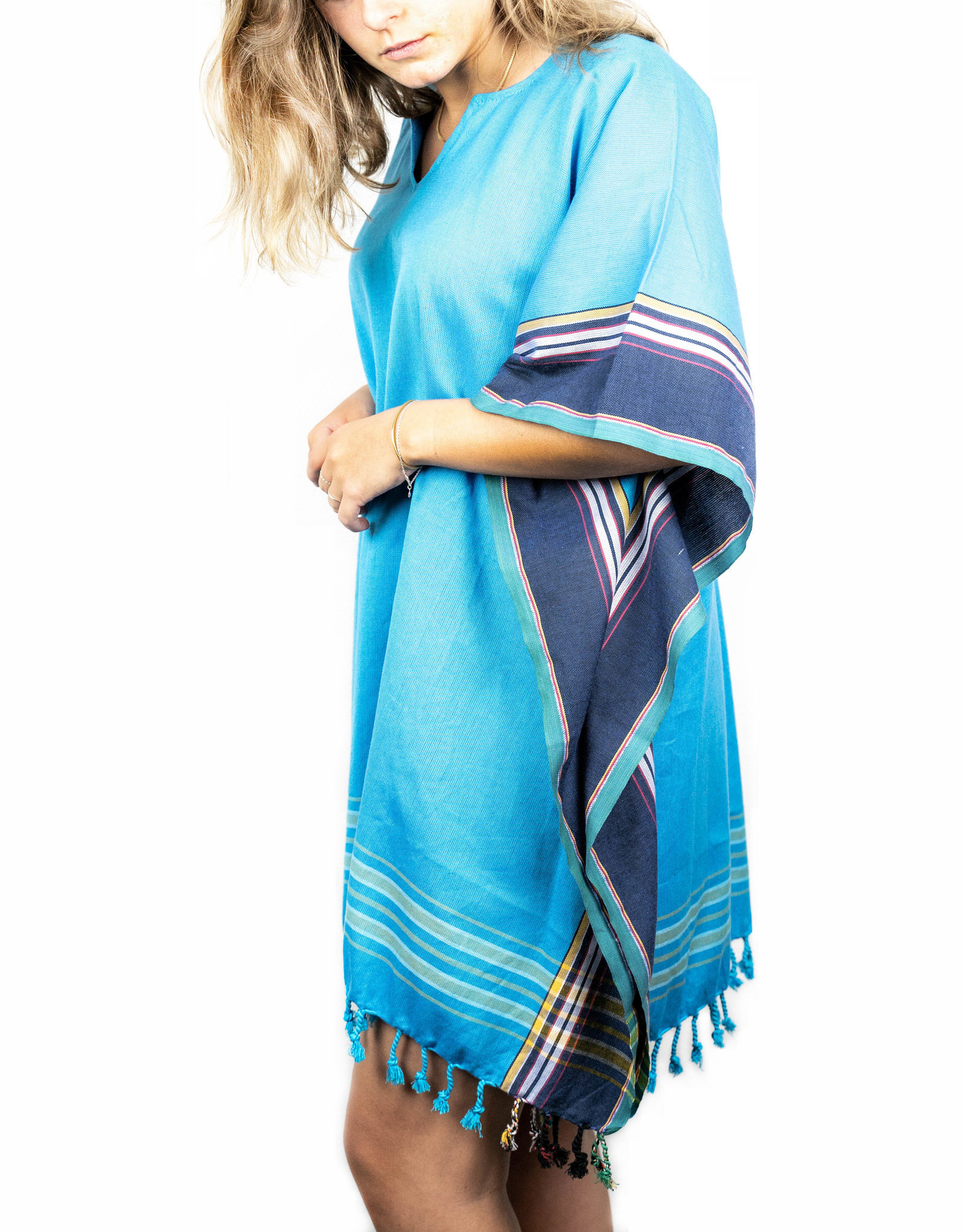 Maisha.Style Kikoy dress - blue