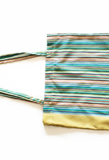 Maisha.Style Kikoy Tote bag - stripey mixed green