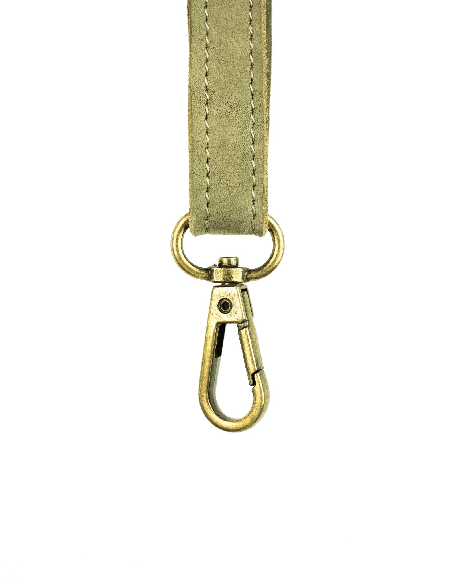 Maisha.Style Maisha purse - olive suede leather purse with tone on tone beads