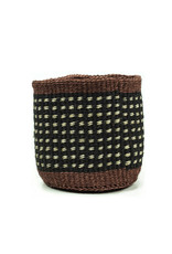 Maisha.Style Taita basket - black brown & ivory - S7