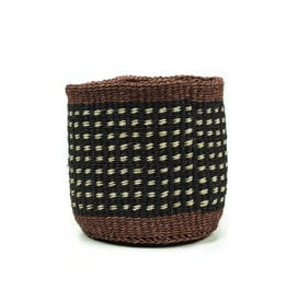 Maisha.Style Taita basket - black brown & ivory - S7