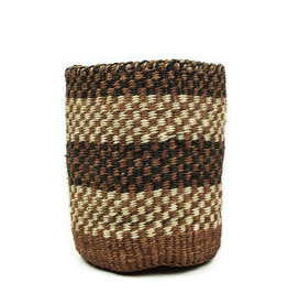 Maisha.Style Taita basket - black brown & ivory - S12