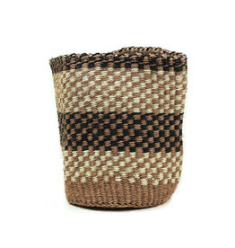 Maisha.Style Taita basket - black brown & ivory - S16