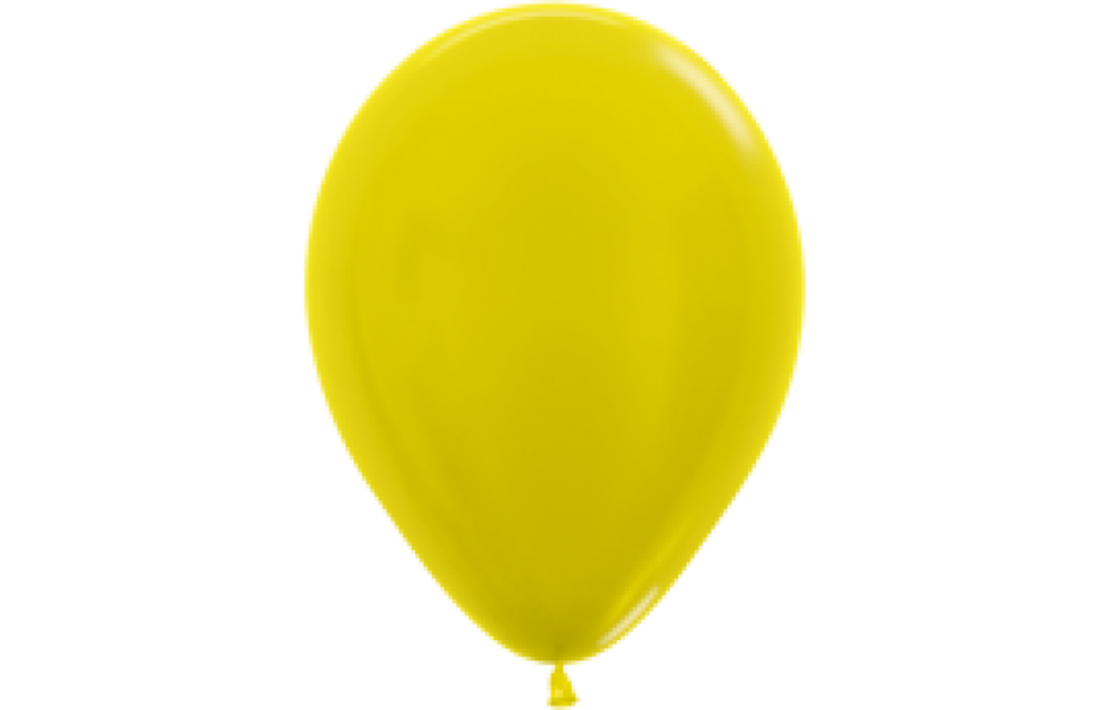 Sempertex 12 inch  Metallic - Yellow 520 - 50 Stuks