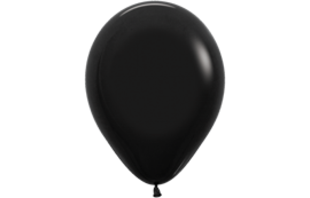 18 inch Sempertex  FSH - Black 080 - 25 pieces