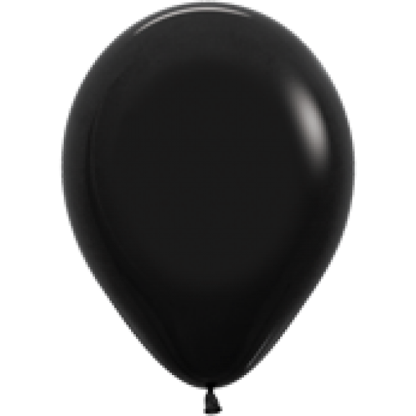18 inch Sempertex  FSH - Black 080 - 25 pieces