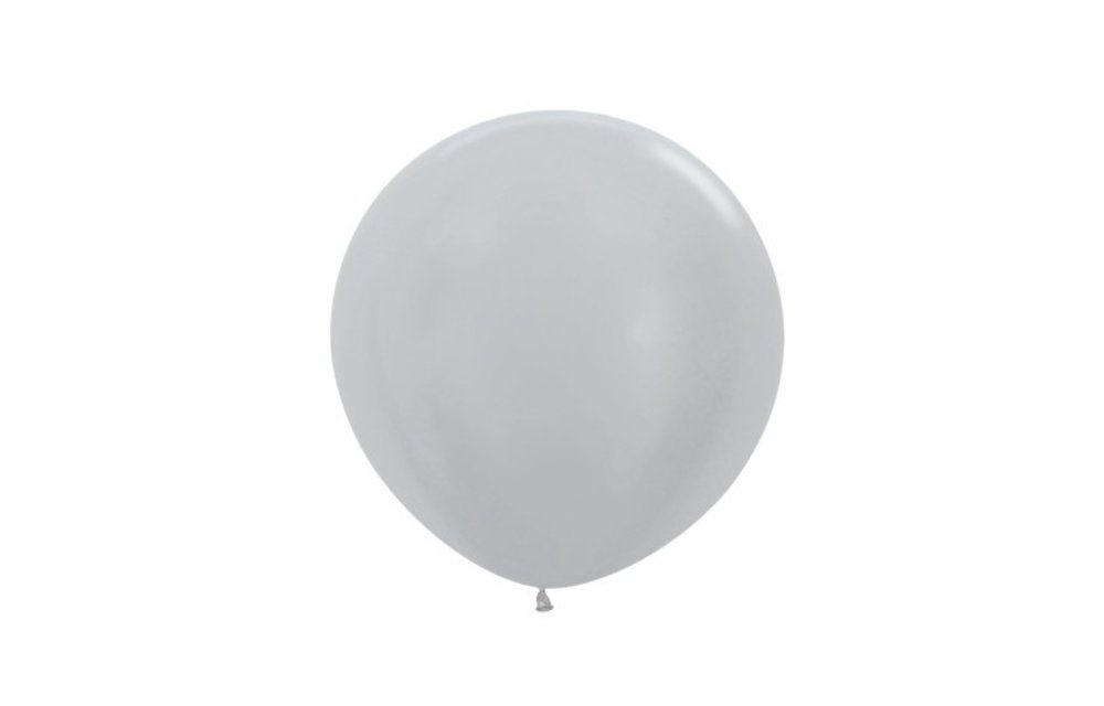 24 inch Sempertex Pearl - Silver 481 - 10 Pieces