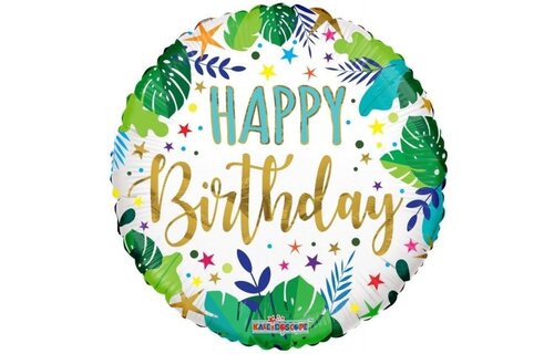 ECO - Birthday Jungle Leaves and Stars - K18"