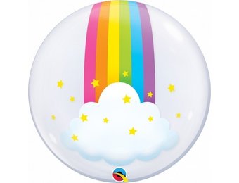 DECO BUBBLE - 24"/61cm - Rainbow Clouds