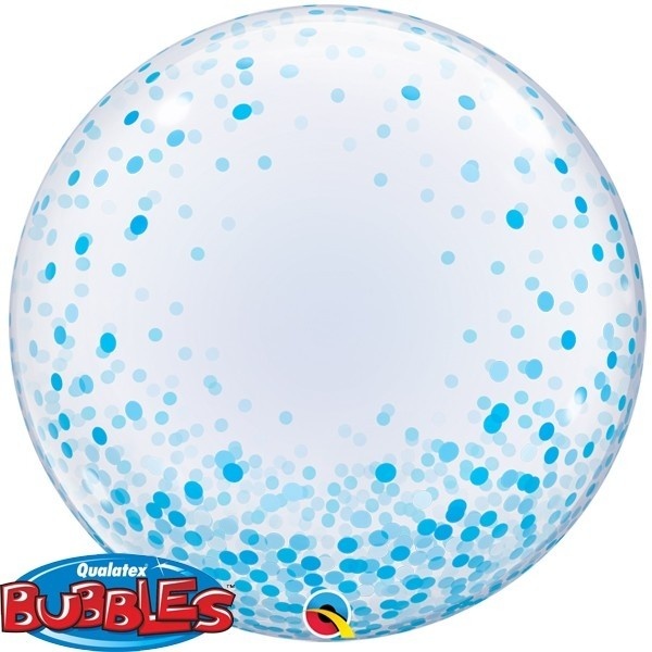 DECO BUBBLE - 24"/61cm - Confetti Blue