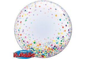 DECO BUBBLE - Confetti Colourful - 24 inch - Qualatex