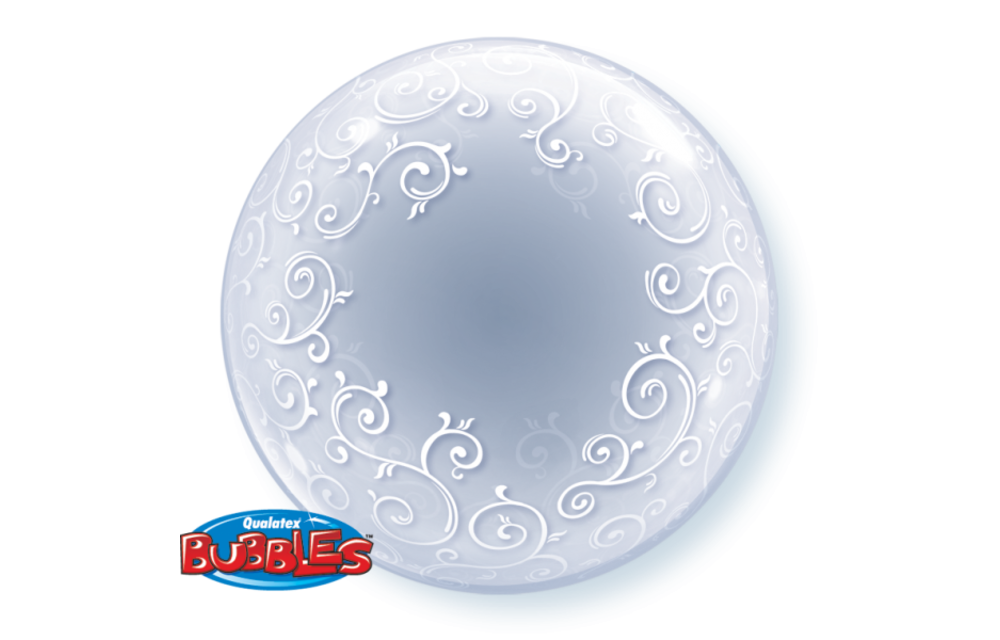 DECO BUBBLE - 24 inch - Fancy Filigree - Qualatex