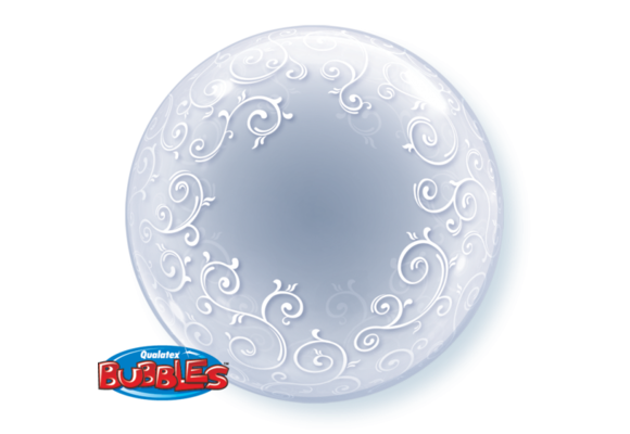 DECO BUBBLE - 24 inch - Fancy Filigree - Qualatex