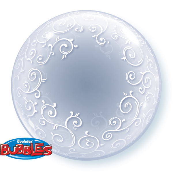 DECO BUBBLE - 24 inch - Fancy Filigree - Qualatex