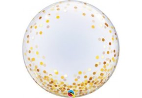 DECO BUBBLE - 24"/61cm - Confetti Gold