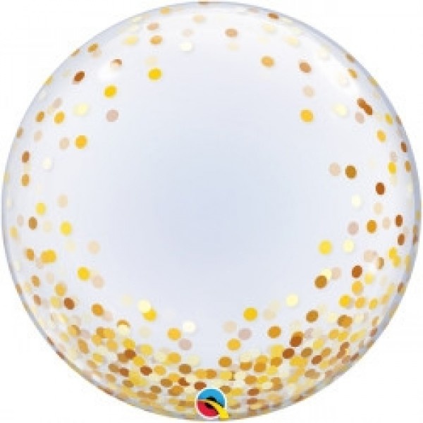 DECO BUBBLE - 24"/61cm - Confetti Gold