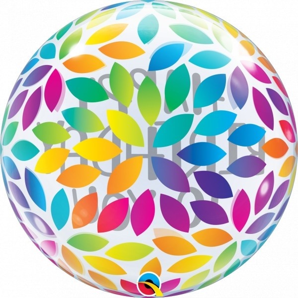 BUBBLE Happy Birthday To You Petals - 22 inch - Qualatex