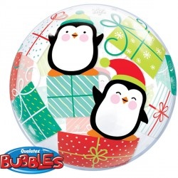BUBBLE Penguins/Pinguin & Presents - 22"/56cm