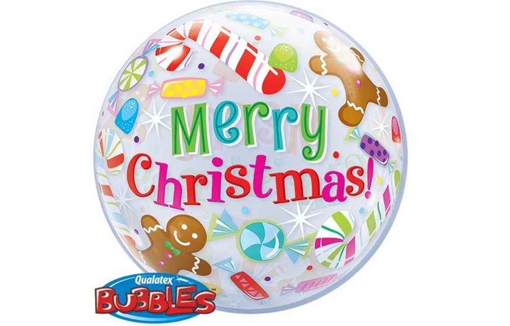 BUBBLE Christmas Candles & Treats - 22 inch - Qualatex