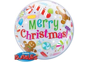 BUBBLE Christmas Candles & Treats - 22 inch - Qualatex