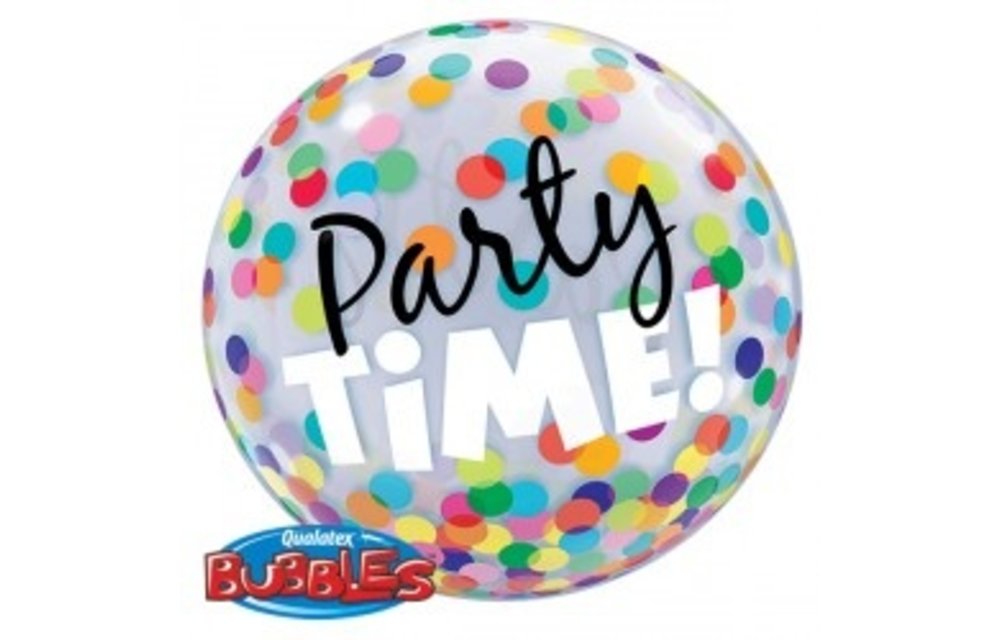 BUBBLE Party Time! - 22 inch - Qualatex