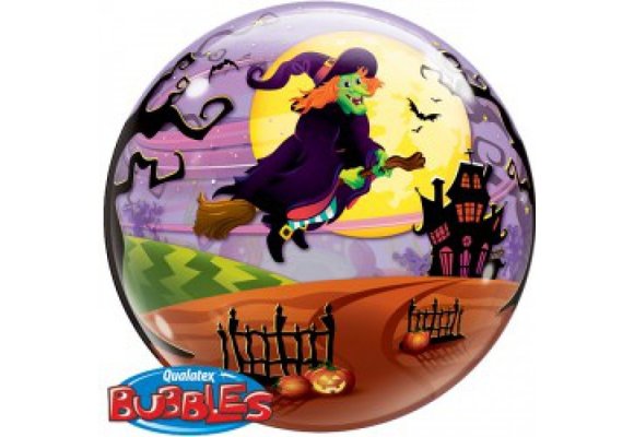 SALE > BUBBLE Flying Witch's Spooky Brew - 22"/56cm