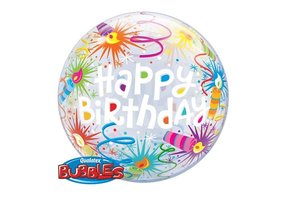 BUBBLE Birthday Lit Candles - 22"/56cm