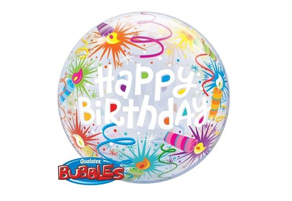 SALE > BUBBLE Birthday Lit Candles - 22"/56cm
