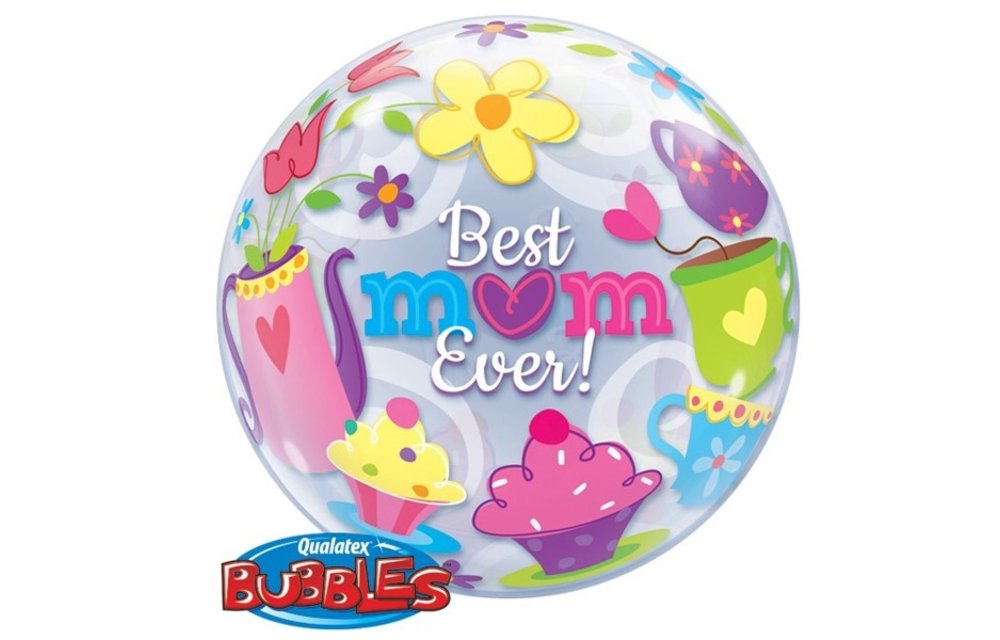 BUBBLE Best Mum Ever! Tea Time - 22 inch - Qualatex