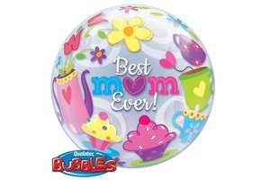 BUBBLE Best Mum Ever! Tea Time - 22 inch - Qualatex