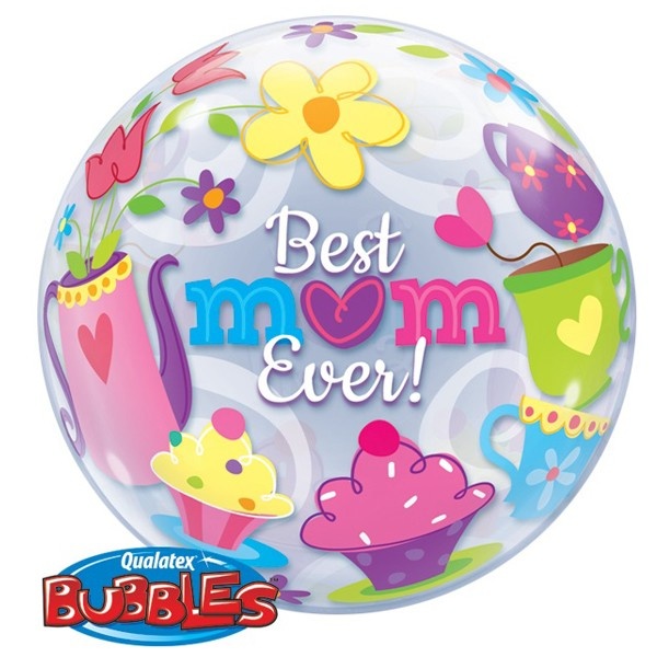 BUBBLE Best Mum Ever! Tea Time - 22 inch - Qualatex