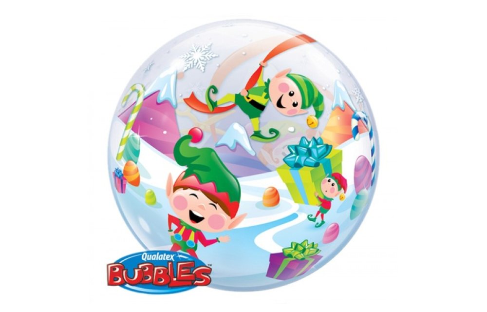 BUBBLE Merry Elves - 22 inch - Qualatex