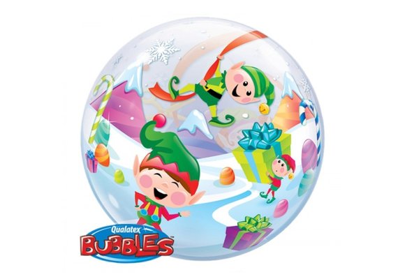 BUBBLE Merry Elves - 22 inch - Qualatex