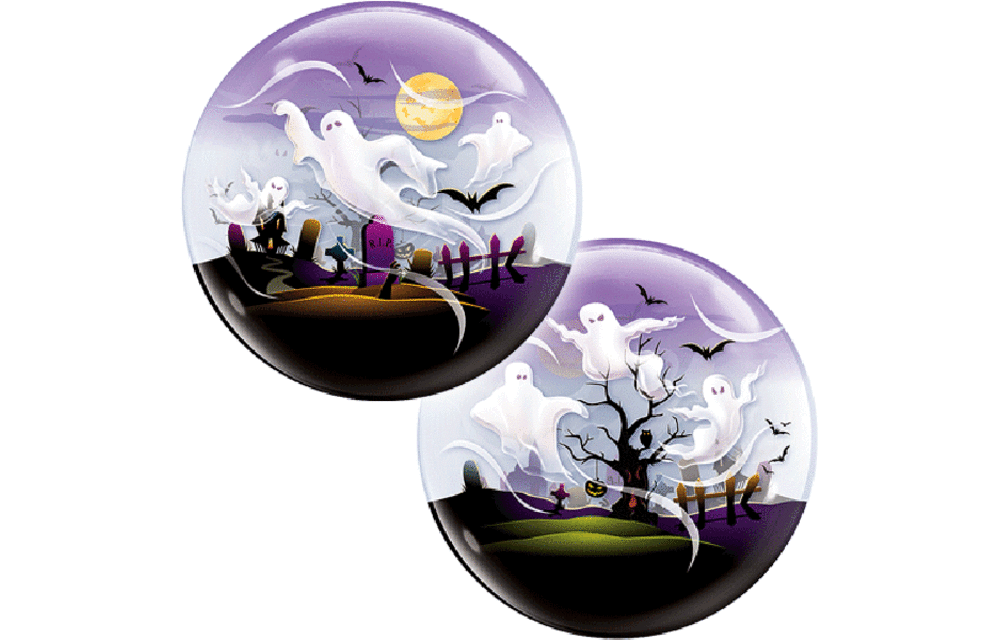 BUBBLE Spooky Ghost - 22 inch - Qualatex