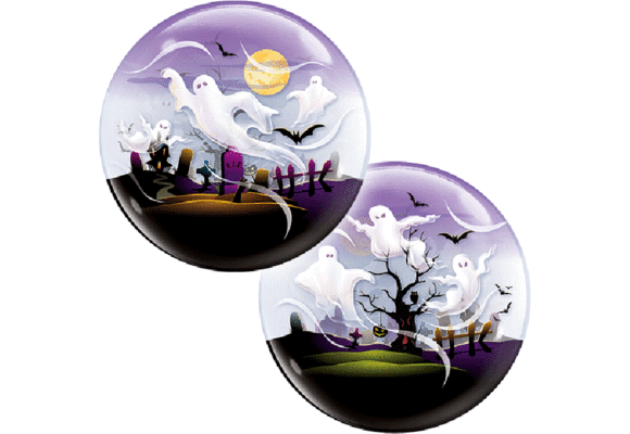 BUBBLE Spooky Ghost - 22 inch - Qualatex