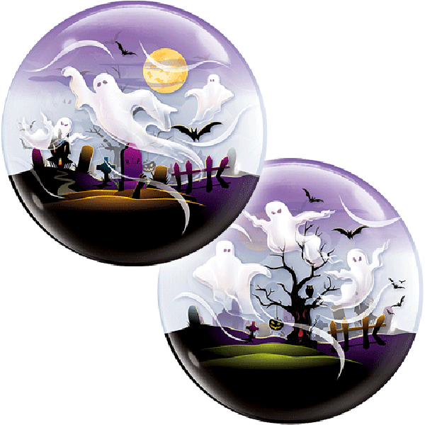 BUBBLE Spooky Ghost - 22 inch - Qualatex