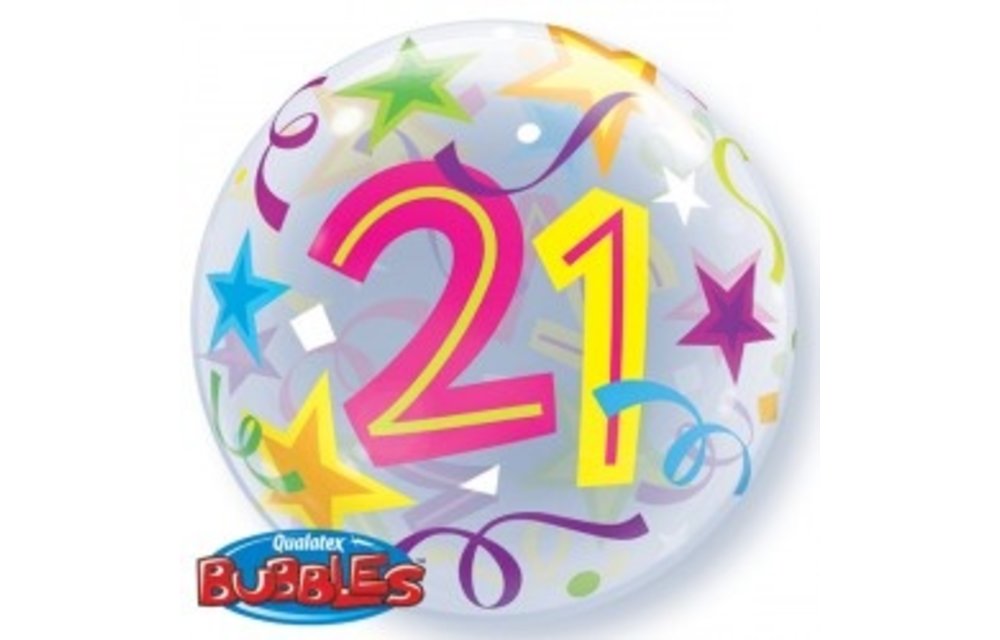 BUBBLE 21 Brilliant Stars - 22 inch - Qualatex