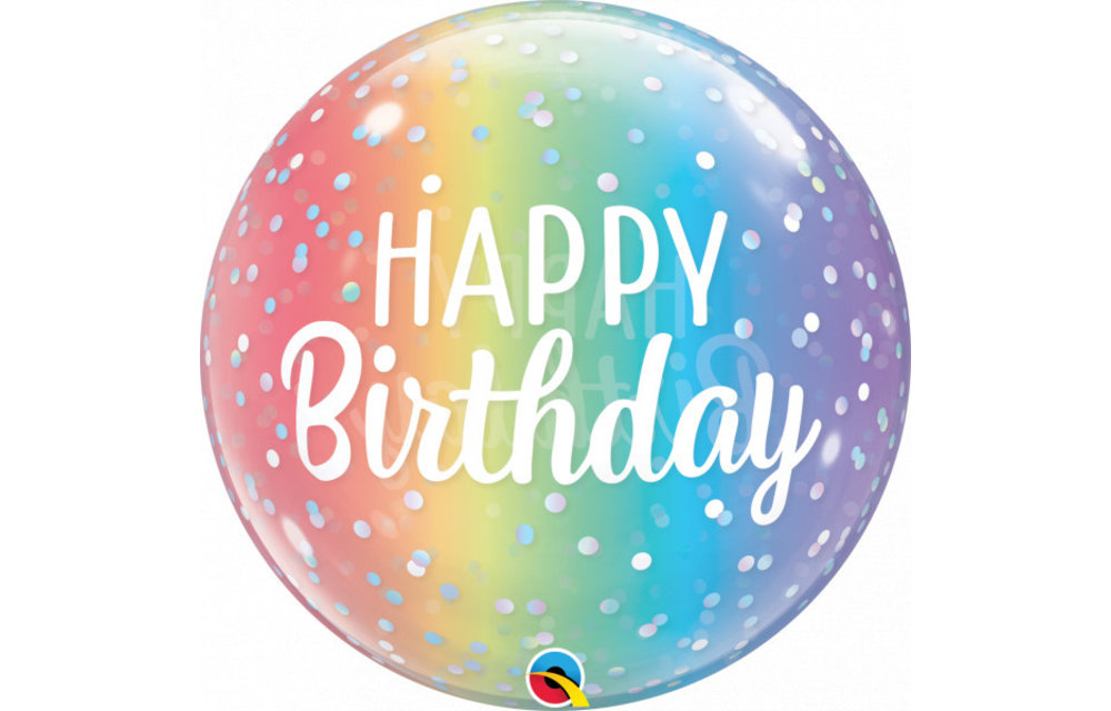 BUBBLE Birthday Ombre Dots - 22 inch - Qualatex