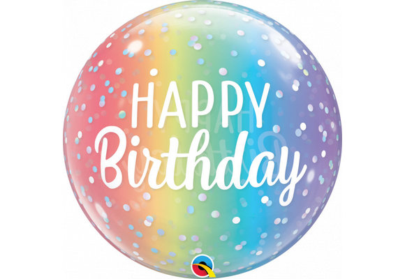BUBBLE Birthday Ombre Dots - 22 inch - Qualatex
