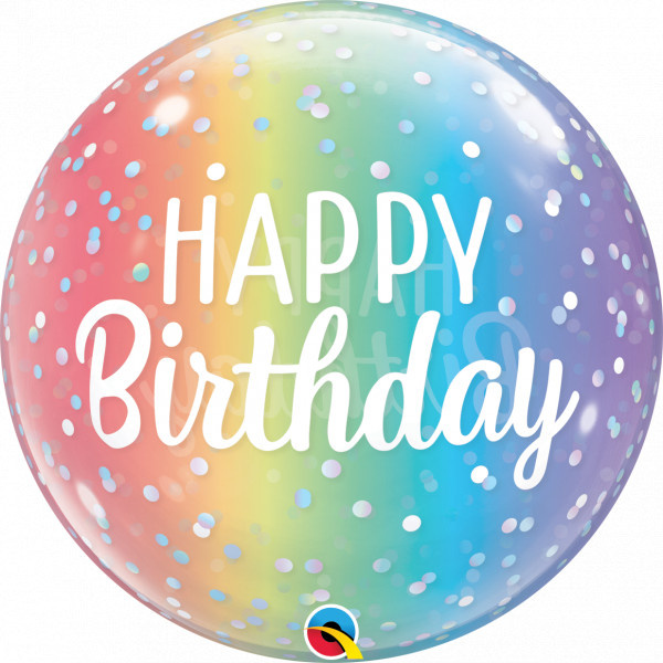 BUBBLE Birthday Ombre Dots - 22 inch - Qualatex