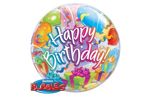 BUBBLE Birthday Surprise - 22 inch - Qualatex