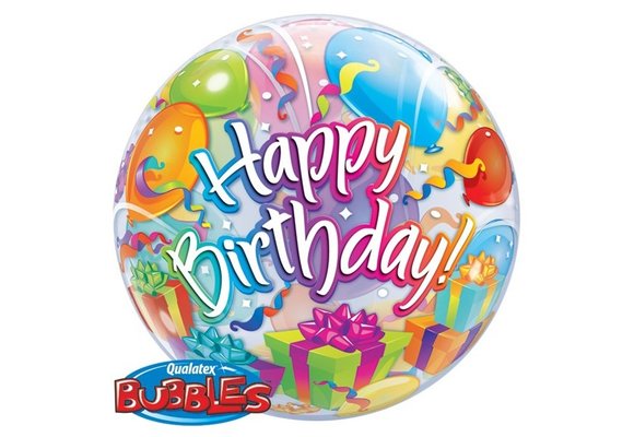 BUBBLE Birthday Surprise - 22 inch - Qualatex