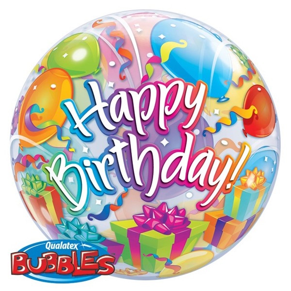BUBBLE Birthday Surprise - 22 inch - Qualatex