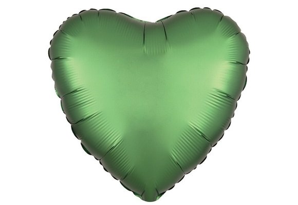 Heart - Satin Luxe Emerald Green - A18"/45cm